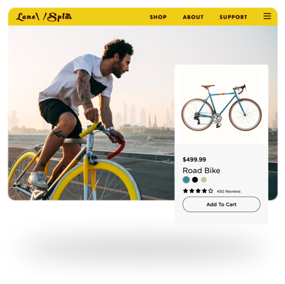 Bike e-commerce template